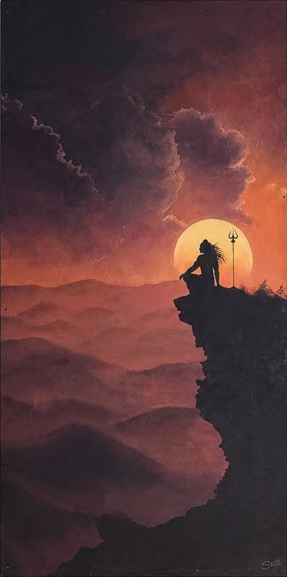 The moving ever shall stay., Oil on panel